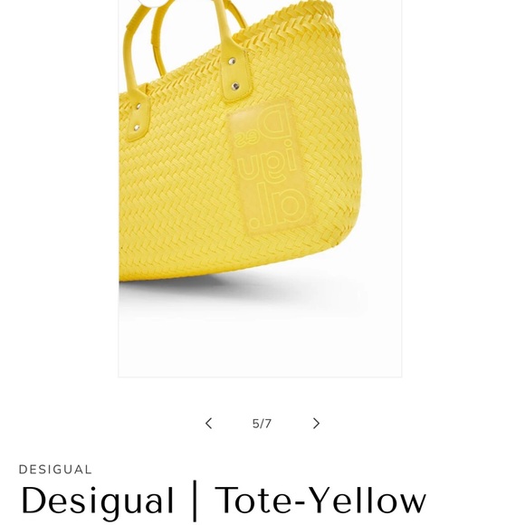 Desigual Sunny Yellow Tote - Picture 3 of 10